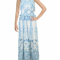 Hot Sale 😀 BCBGMAXAZRIA 👩 Womens Sundress Maxi Halter 👗 Dress 🎁