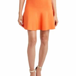 Cheapest 👍 BCBGMAXAZRIA 👩 Womens Knit Mini Flare 👗 Skirt 😍