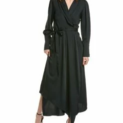 Promo ⌛ BCBGMAXAZRIA Midi Wrap 👗 Dress for 👩 women 🥰