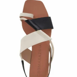 Hot Sale 💯 BCBGMaxazria MARLIN BLACK/WHITE LEATHER FLAT 🩴 SANDAL for 👩 women ⭐ -Bcbgmaxazria Sales Store 062306da1cdc42c1b2884c0d378db8c8 1080x