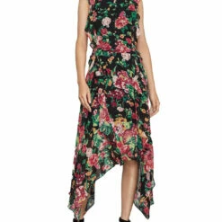 Budget ๐คฉ BCBGMAXAZRIA ๐ฉ Womens Floral Ruffled Cocktail ๐ Dress ๐ฅฐ
