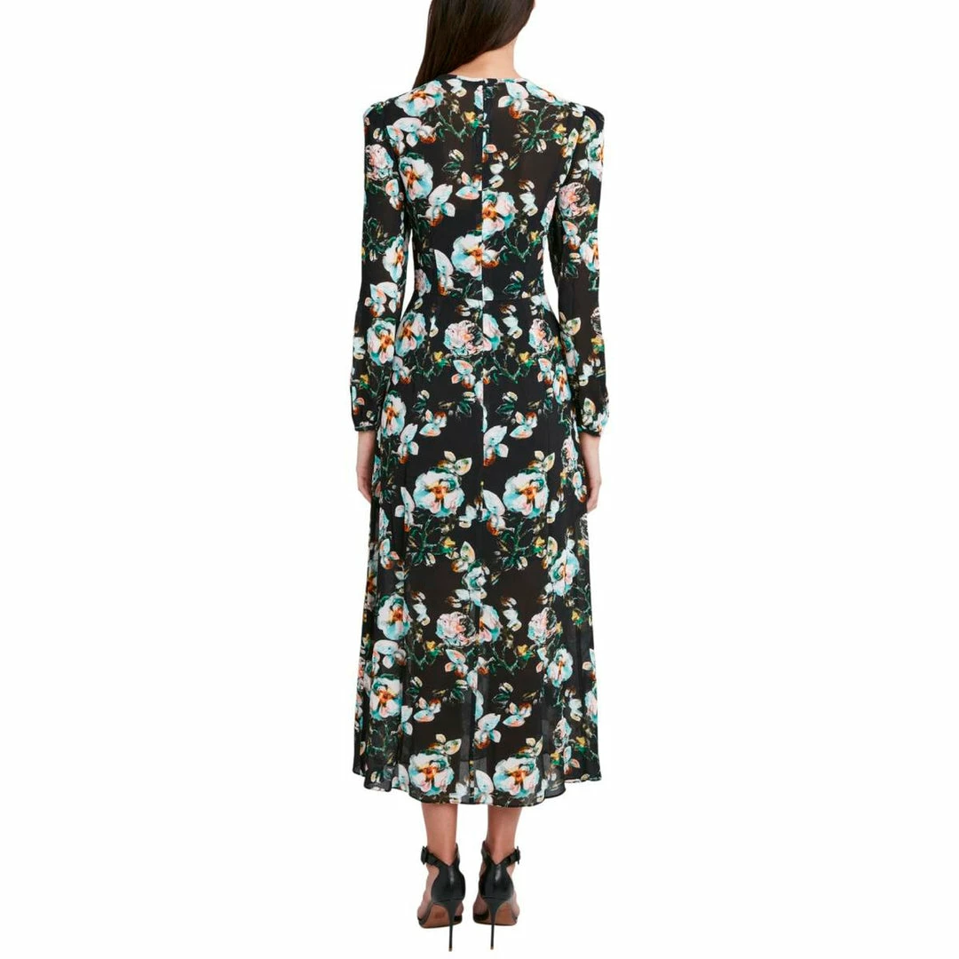 Promo 🛒 BCBGMAXAZRIA 👩 Womens Floral Long Maxi 👗 Dress ⌛ 4 Promo 🛒 BCBGMAXAZRIA 👩 Womens Floral Long Maxi 👗 Dress ⌛ - Image 2