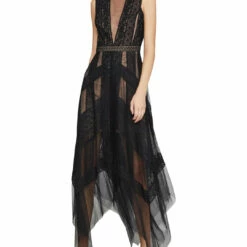 Coupon 👏 BCBGMAXAZRIA Andi 👩 Womens Lace Illusion Cocktail 👗 Dress 😉