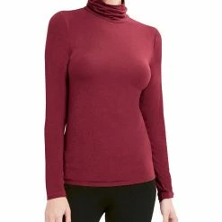 Best Pirce 🤩 BCBGMAXAZRIA 👩 Womens Knit Lightweight Turtleneck Top 🌟