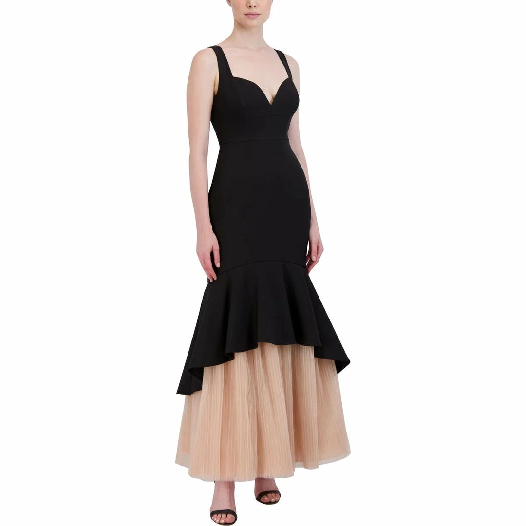 Promo ๐ BCBGMAXAZRIA ๐ฉ Womens Mixed Media Long Evening ๐ Dress ๐คฉ 6 Promo ๐ BCBGMAXAZRIA ๐ฉ Womens Mixed Media Long Evening ๐ Dress ๐คฉ - Image 4