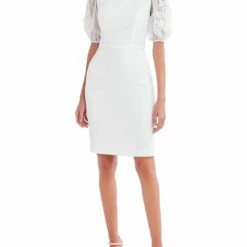 Cheapest 🔥 BCBGMAXAZRIA Kamille 👩 Womens Sheer Organza Mini 👗 Dress ❤️