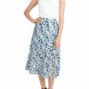 Deals 👍 BCBGMAXAZRIA 👩 Womens Floral Front Slit Midi 👗 Skirt ❤️