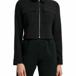 Best Sale ✨ BCBGMAXAZRIA 👩 Womens Cropped Short Motorcycle Jacket 🛒