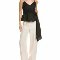 Buy 💯 BCBGMAXAZRIA Surplice Peplum Top for 👩 women 🧨