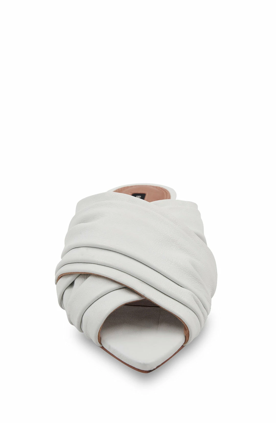 Best Sale ⌛ BCBGMaxazria ARIAN OPTIC WHITE LEATHER PEEP TOE MULE FLAT for 👩 women ⭐ 6 Best Sale ⌛ BCBGMaxazria ARIAN OPTIC WHITE LEATHER PEEP TOE MULE FLAT for 👩 women ⭐ - Image 4