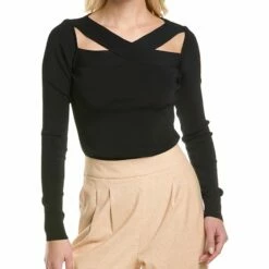 Flash Sale ๐ BCBGMAXAZRIA Cross Neck Sweater for ๐ฉ women ๐ฅฐ