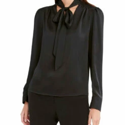 Cheap 🌟 BCBGMAXAZRIA 👩 Womens Shadow Sripe V-Neck Blouse 😍