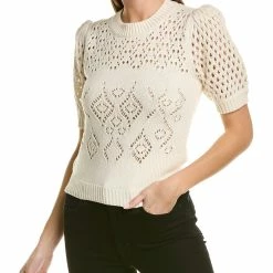 Cheap 🌟 BCBGMAXAZRIA Puff Sleeve Wool-Blend Sweater for 👩 women 🌟