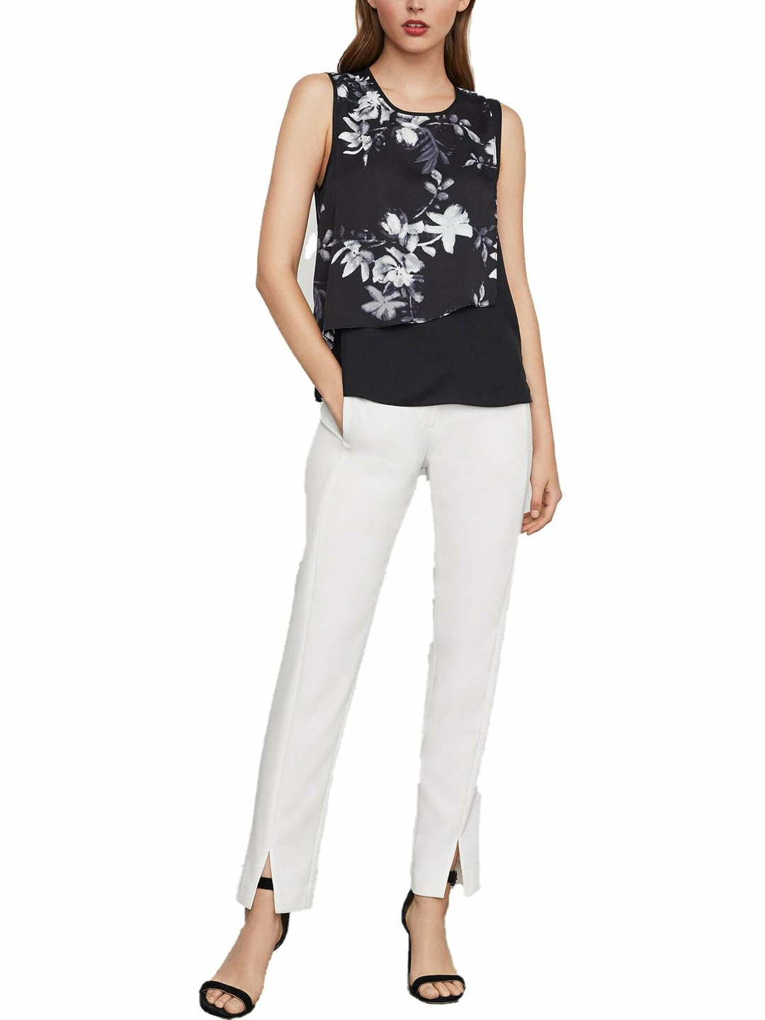 Coupon 🔥 BCBGMAXAZRIA 👩 Womens Floral Layered Blouse ❤️ 3 Coupon 🔥 BCBGMAXAZRIA 👩 Womens Floral Layered Blouse ❤️