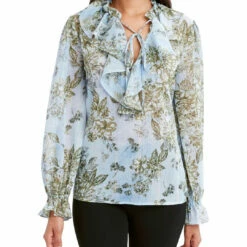 Top 10 🎉 BCBGMAXAZRIA 👩 Womens Metallic Floral Blouse 🥰