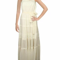 Best reviews of 😍 BCBGMAXAZRIA 👩 Womens Metallic Lace Trim Maxi 👗 Dress ⌛