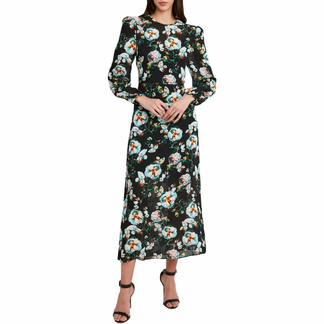 Promo 🛒 BCBGMAXAZRIA 👩 Womens Floral Long Maxi 👗 Dress ⌛ 6 Promo 🛒 BCBGMAXAZRIA 👩 Womens Floral Long Maxi 👗 Dress ⌛ - Image 4