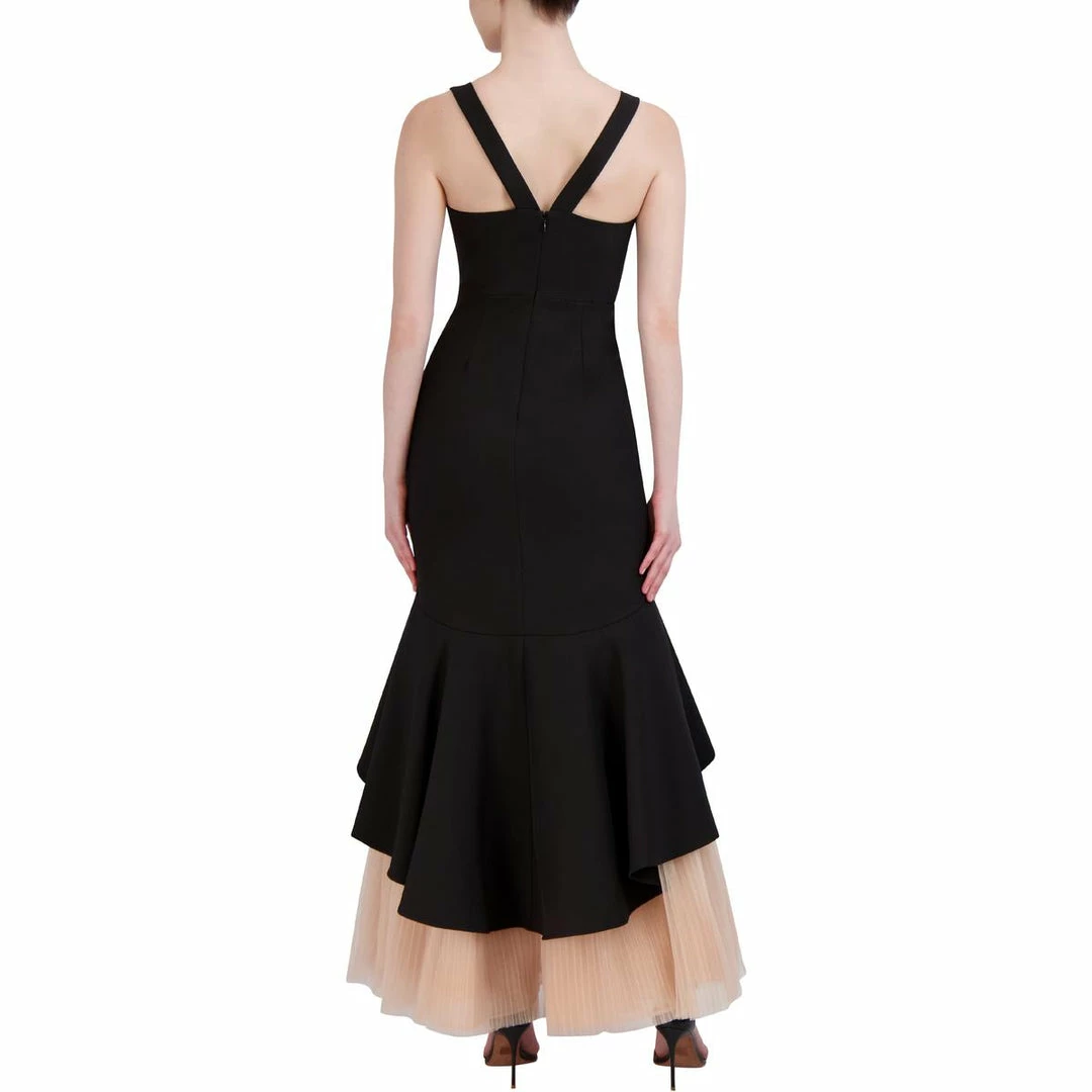 Promo ๐ BCBGMAXAZRIA ๐ฉ Womens Mixed Media Long Evening ๐ Dress ๐คฉ 4 Promo ๐ BCBGMAXAZRIA ๐ฉ Womens Mixed Media Long Evening ๐ Dress ๐คฉ - Image 2