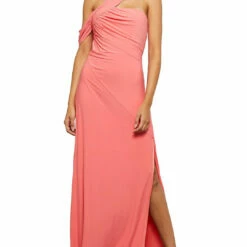 Cheap ๐ฅฐ BCBGMAXAZRIA ๐ฉ Womens Gathered One Shoulder Evening ๐ Dress ๐
