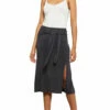 Coupon 🤩 BCBGMAXAZRIA 👩 Womens Side Slit Midi A-Line 👗 Skirt 🌟