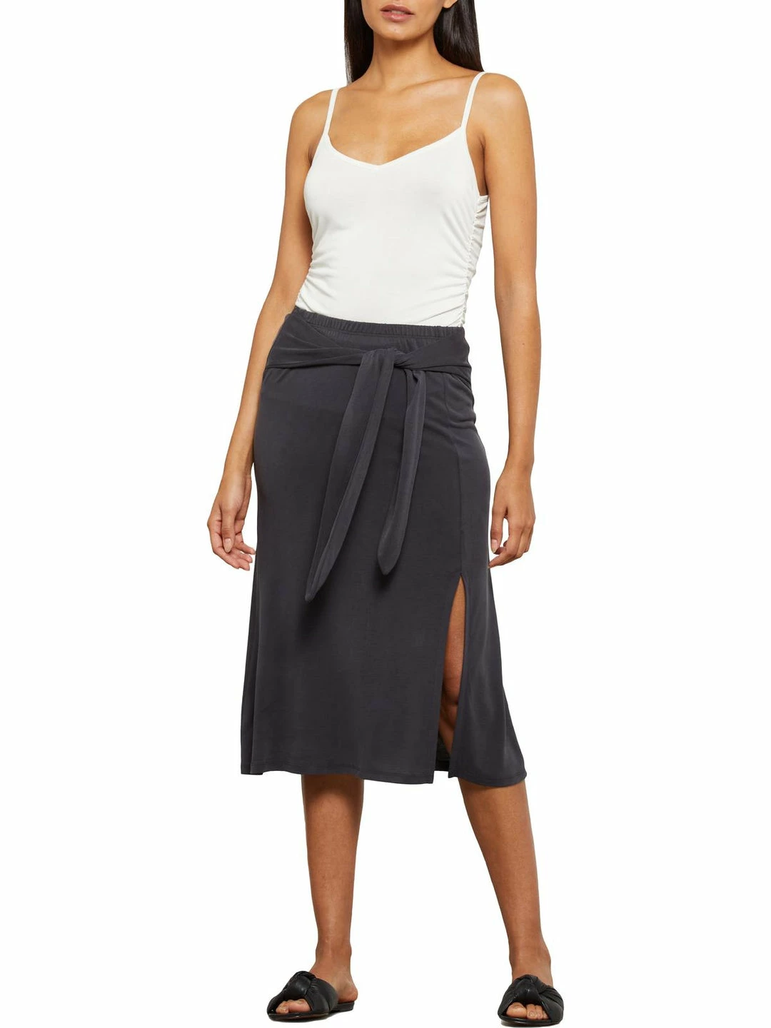 Coupon ๐คฉ BCBGMAXAZRIA ๐ฉ Womens Side Slit Midi A-Line ๐ Skirt ๐ 3 Coupon ๐คฉ BCBGMAXAZRIA ๐ฉ Womens Side Slit Midi A-Line ๐ Skirt ๐