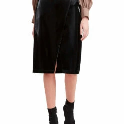 Flash Sale 🔥 BCBGMAXAZRIA 👩 Womens Patent Leather 👗 Dressy Wrap 👗 Skirt ❤️