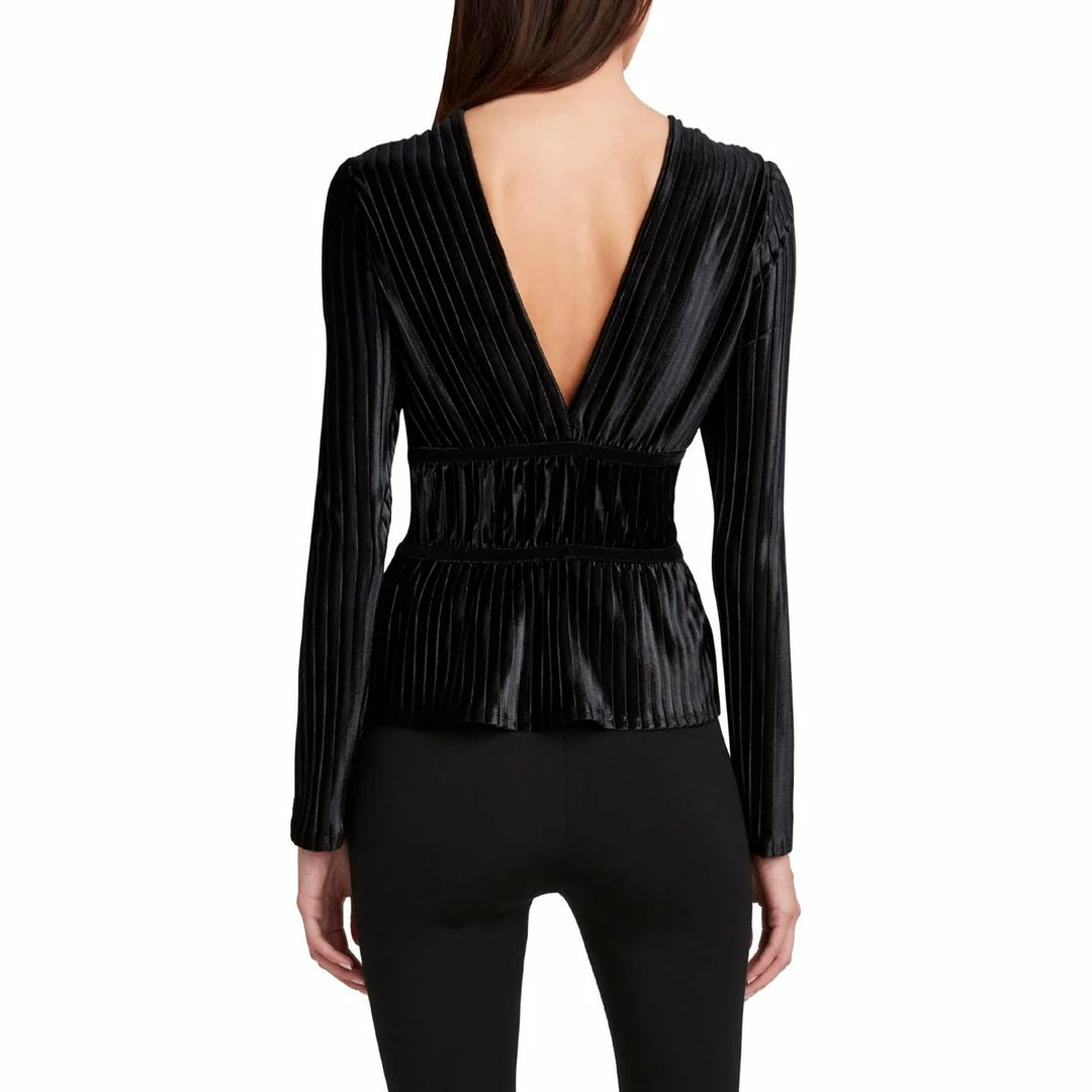 Budget โ๏ธ BCBGMAXAZRIA ๐ฉ Womens Ribbed Faux Suede Blouse โ๏ธ 4 Budget โ๏ธ BCBGMAXAZRIA ๐ฉ Womens Ribbed Faux Suede Blouse โ๏ธ - Image 2