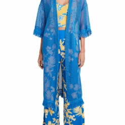 Best Pirce 🤩 BCBGMAXAZRIA 👩 Womens Mesh Fringe Cardigan Top 🎁