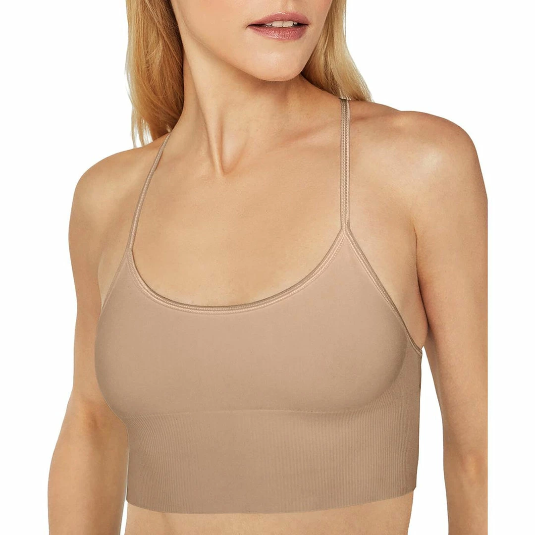 Promo ✨ BCBGMAXAZRIA Tammi 👩 Womens Spaghetti Strap Racer Back Sports Bra 🎉 4 Promo ✨ BCBGMAXAZRIA Tammi 👩 Womens Spaghetti Strap Racer Back Sports Bra 🎉 - Image 2