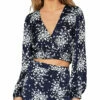 Budget 😀 BCBGMAXAZRIA 👩 Womens Floral Wrap Blouse 🔥