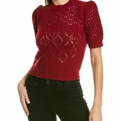Best Pirce ❤️ BCBGMAXAZRIA Puff Sleeve Wool-Blend Sweater for 👩 women 🥰