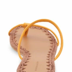 New 👏 BCBGMaxazria BALI YELLOW LEATHER FLAT 🩴 SANDAL for 👩 women 🔔 -Bcbgmaxazria Sales Store 53705f221c6849ecbcd0a617174fefe9 1080x