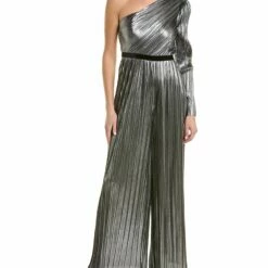 Coupon 😍 BCBGMAXAZRIA One-Sleeve Jumpsuit for 👩 women ⭐