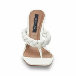 Best Pirce 👍 BCBGMaxazria BELLA OPTIC WHITE LEATHER BRAIDED 🩴 SANDAL HEEL for 👩 women 🛒 -Bcbgmaxazria Sales Store 6a7646b0f7c0466981d4d0be39519933 a8e89e87 cc3a 4bd7 9e62 803b0262346b 1080x