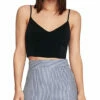 New 🌟 BCBGMAXAZRIA 👩 Womens V Neck Sleeveless Crop Top 🧨