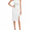 Cheap 🔥 BCBGMAXAZRIA 👩 Womens Ruched Sleeveless Midi 👗 Dress 🔔