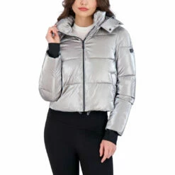 Brand new 🎁 BCBGMAXAZRIA Cropped Liquid Puffer 👩 Womens Metallic Cropped Puffer 🧥 Coat 💯 -Bcbgmaxazria Sales Store 7140d1031a2d4aa7bd3cabbc7852ec67 1a34889f ef1d 47cc 875c 19e7d64b1440 1080x
