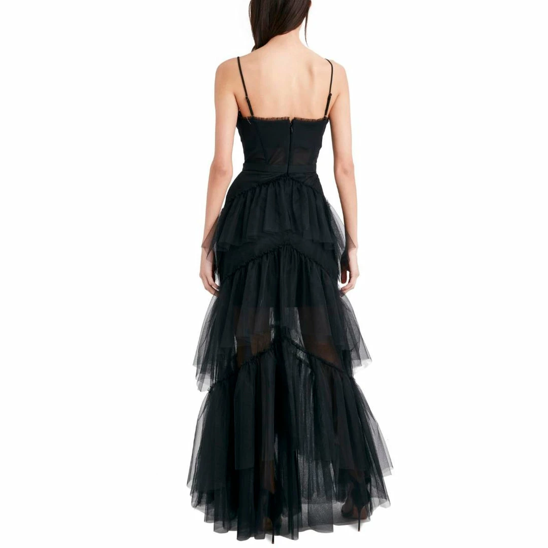 Outlet ๐ BCBGMAXAZRIA ๐ฉ Womens Gown Ruffle Evening ๐ Dress ๐ 4 Outlet ๐ BCBGMAXAZRIA ๐ฉ Womens Gown Ruffle Evening ๐ Dress ๐ - Image 2