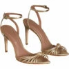 Coupon 🛒 BCBGMAXAZRIA Delia 👩 Womens Leather Metallic 👗 Dress 🩴 Sandals 🧨