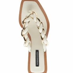 Cheapest 🎁 BCBGMaxazria MISTIA OPTIC WHITE LEATHER BRAIDED CHAIN 🩴 SANDAL HEEL for 👩 women 🥰 -Bcbgmaxazria Sales Store 7b11d9fec3304af692c9a3d0206a6d1b 1080x