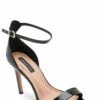 Top 10 🎁 BCBGMaxazria DEMIA BLACK LEATHER 🩴 SANDAL HEEL for 👩 women 🌟