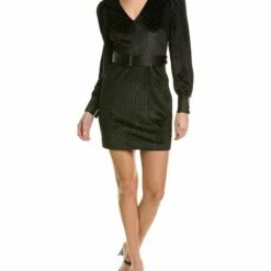 Outlet 🛒 BCBGMAXAZRIA Puff Sleeve Mini 👗 Dress for 👩 women ⭐