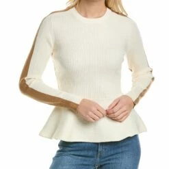 Best deal ❤️ BCBGMAXAZRIA Colorblock Sweater for 👩 women 😀