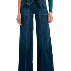 Promo 🤩 BCBGMAXAZRIA 👩 Womens Denim Belted Bootcut 👖 Jeans ❤️