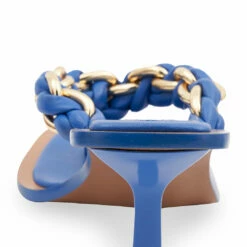 Best Sale 🔥 BCBGMaxazria MISTIA BLUE LEATHER BRAIDED CHAIN 🩴 SANDAL HEEL for 👩 women ❤️ -Bcbgmaxazria Sales Store 8f73bec91ed941a1ae27426812b28f7e 1080x