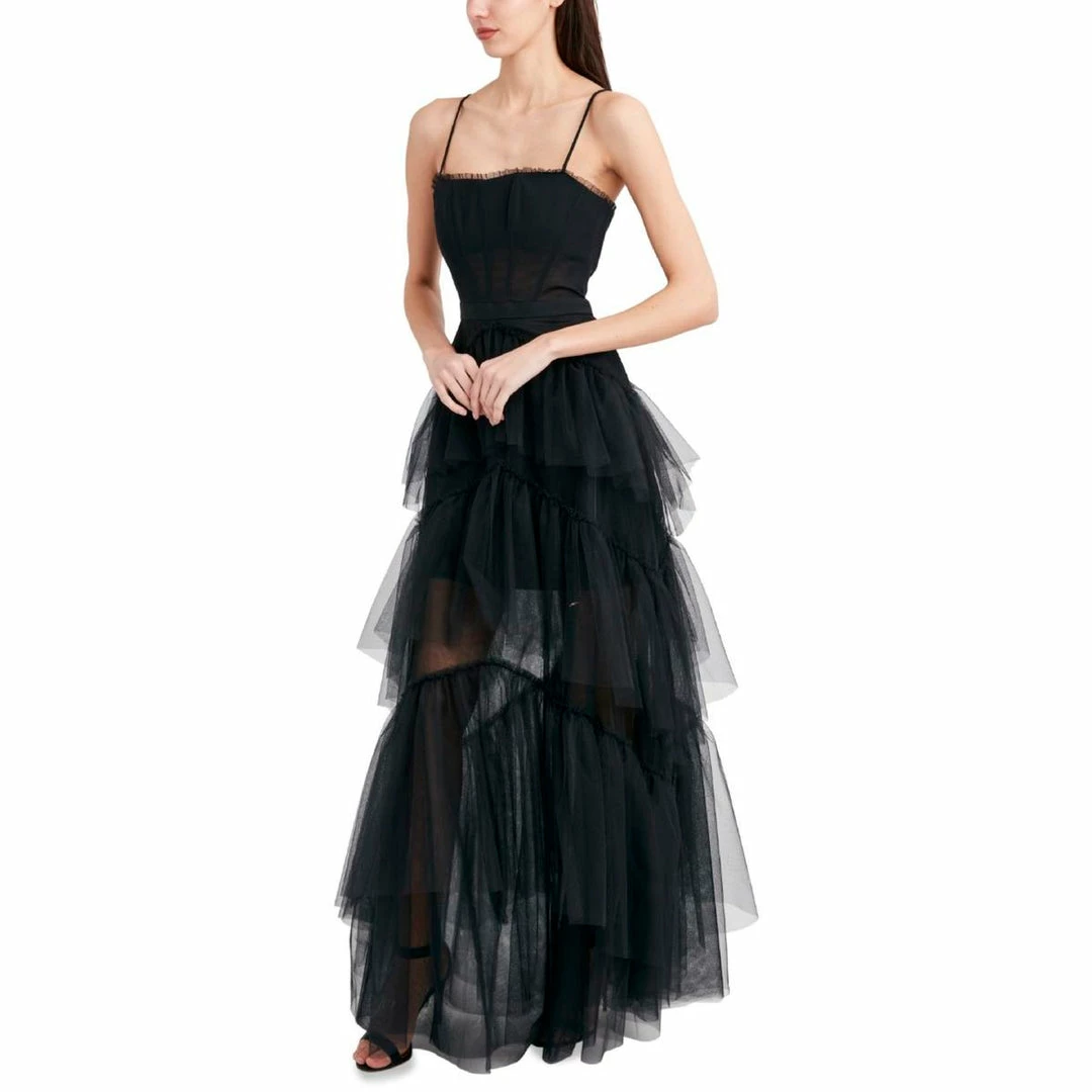 Outlet ๐ BCBGMAXAZRIA ๐ฉ Womens Gown Ruffle Evening ๐ Dress ๐ 5 Outlet ๐ BCBGMAXAZRIA ๐ฉ Womens Gown Ruffle Evening ๐ Dress ๐ - Image 3