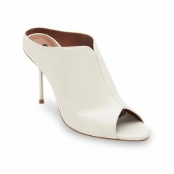 New ✔️ BCBGMaxazria TEELA MAGNOLIA LEATHER MULE HEEL for 👩 women 🥰