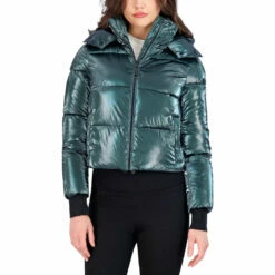 Brand new 🎁 BCBGMAXAZRIA Cropped Liquid Puffer 👩 Womens Metallic Cropped Puffer 🧥 Coat 💯 -Bcbgmaxazria Sales Store 9d31735ccbf34a91acb858a40d078d96 30afa5fc 5d85 416a b34c 13eba126155f 1080x