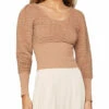 Best Pirce 🛒 BCBGMAXAZRIA 👩 Womens Ribbed Cropped Pullover Sweater 😀