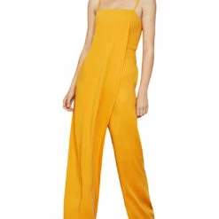 New 🔔 BCBGMAXAZRIA Eve 👩 Womens Drapey Cut Out Back Jumpsuit 🔥